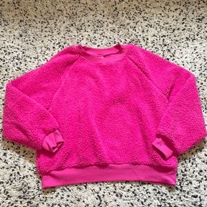 Hot pink fuzzy sweater only worn once